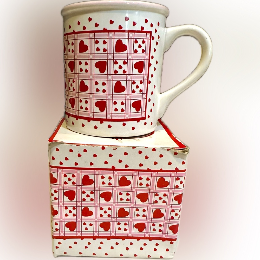 VTG 1990 POTPOURRI PRESS SWEETHEART COFFEE TEA SOUP GIFT MUG CUP PINK RED HEART